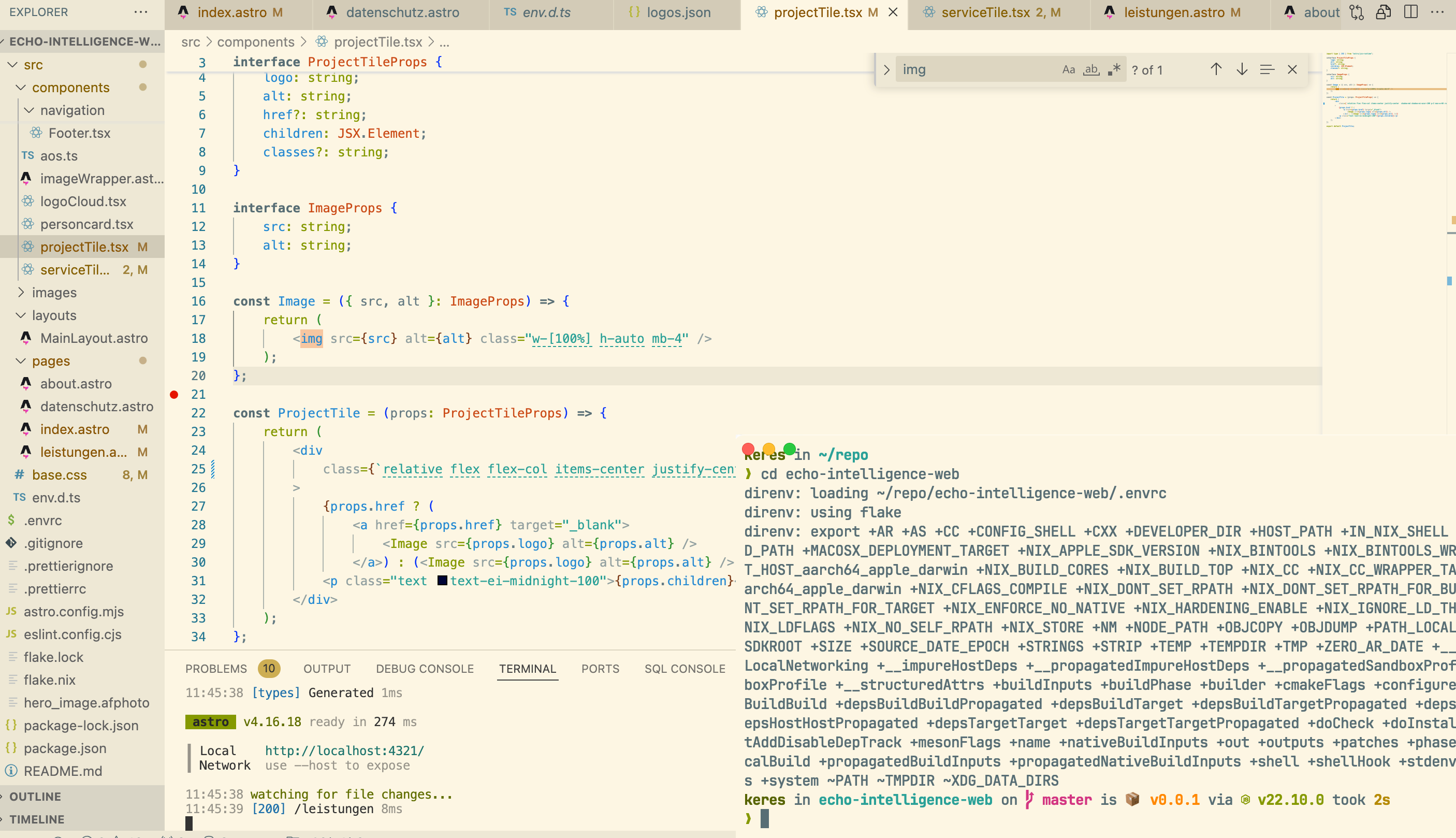 Picture of a code IDE to represent IT services